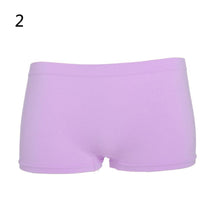 Attractive Women Boyshorts Sexy Cotton Panties Seamless Underwear Intimates Briefs Knickers Solid Color J4U66