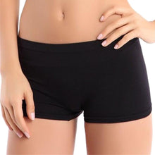 Attractive Women Boyshorts Sexy Cotton Panties Seamless Underwear Intimates Briefs Knickers Solid Color J4U66