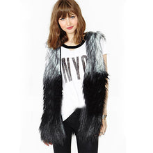 NewWomen Faux Fur Sleeveless Shaggy Vest Coat Long Hair Jacket Waistcoat Outerwear J4U66