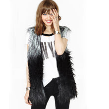 NewWomen Faux Fur Sleeveless Shaggy Vest Coat Long Hair Jacket Waistcoat Outerwear J4U66