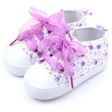born 0-12 Months Toddler Baby Girls Crib Shoes Soft Sole Anti-slip Floral Walk Sneaker First Walkers J4U66