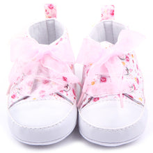 born 0-12 Months Toddler Baby Girls Crib Shoes Soft Sole Anti-slip Floral Walk Sneaker First Walkers J4U66