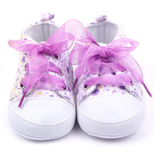 born 0-12 Months Toddler Baby Girls Crib Shoes Soft Sole Anti-slip Floral Walk Sneaker First Walkers J4U66
