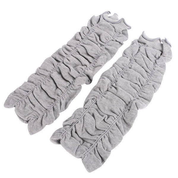 newborn baby boy girls infant wrinkled leggings socks kids leg warmers knee pad J4U66
