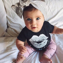Newborn Baby Boys Girls Clothes Toddler Kids T-shirt Tops + Pants Outfit 2 Pieces Clothing Sets Suit J4U66