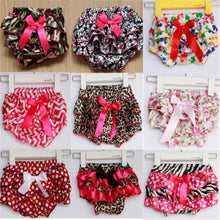 newborn baby boys girls satin ruffle pp shorts pants baby kids leopard bowknot bloomers skirt dress 14 colors J4U66