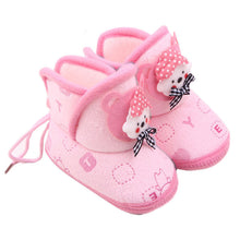 newborn boys girls cartoon prewalker fleece boots baby indoorcrib shoes J4U66
