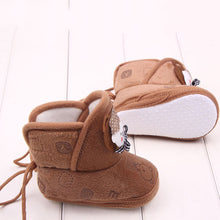 born Boys Girls Cartoon Prewalker Fleece Boots Baby Toddler Indoor Crib Shoes PY5 J4U66