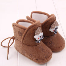 born Boys Girls Cartoon Prewalker Fleece Boots Baby Toddler Indoor Crib Shoes PY5 J4U66