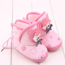 newborn boys girls cartoon prewalker fleece boots baby indoorcrib shoes J4U66