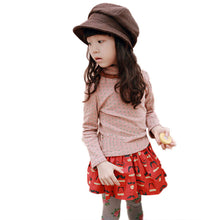 Newborn Kid Child Girl Flower Rim Turtleneck Tops Shirt T-Shirt Baby Outfits  J4U66