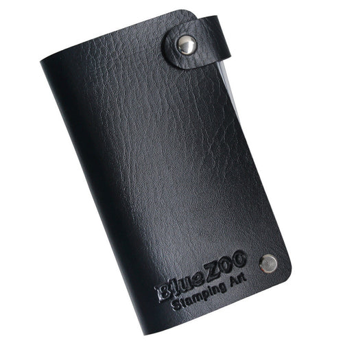 24 Slots Nail Art Stamp Plate Stamping Plates Holder Storage Bag Cases Stamp Bag Organizer 15*8.5cm Nail Stamping Plate J4U66