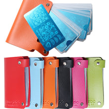 24 Slots Nail Art Stamp Plate Stamping Plates Holder Storage Bag Cases Stamp Bag Organizer 15*8.5cm Nail Stamping Plate J4U66