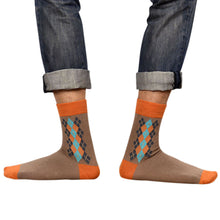 men combed cotton sock colorful casual socks J4U66