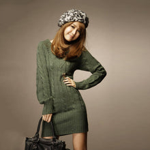 Newest Women Long Sleeve Knit BodyCon Slim Party Sweater Mini Dress Best P1 J4U66