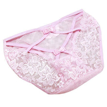 Women Bamboo FIber+Transparent Lace Sexy Black Butterfly Underpants Lingerie Underwear Lady J4U66