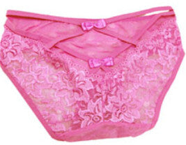 Women Bamboo FIber+Transparent Lace Sexy Black Butterfly Underpants Lingerie Underwear Lady J4U66