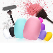 Newly Design 3pcs Makeup Brushes Toothbrush Oval Brush Foundation Brushes+ Cosmetic Puff J4U66