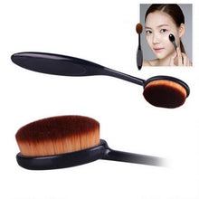 Newly Design 3pcs Makeup Brushes Toothbrush Oval Brush Foundation Brushes+ Cosmetic Puff J4U66