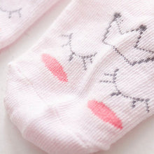 Nice Baby Cartoon Yellow/Pink Cotton Blend Ankle Slipper Anti Slip Soft Socks 0-4 Y J4U66