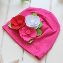 nice kids baby girls lovely headwear big 3d flower beanies cap hats po dress 3m 4y J4U66