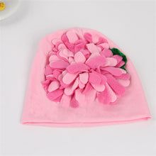 nice kids baby girls lovely headwear big 3d flower beanies cap hats po dress 3m 4y J4U66