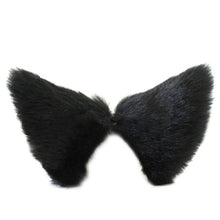night party club ball wearing deacorate cat fox fur ear pattern hairclip bell J4U66