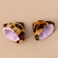 night party club ball wearing deacorate cat fox fur ear pattern hairclip bell J4U66