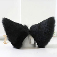 night party club ball wearing deacorate cat fox fur ear pattern hairclip bell J4U66