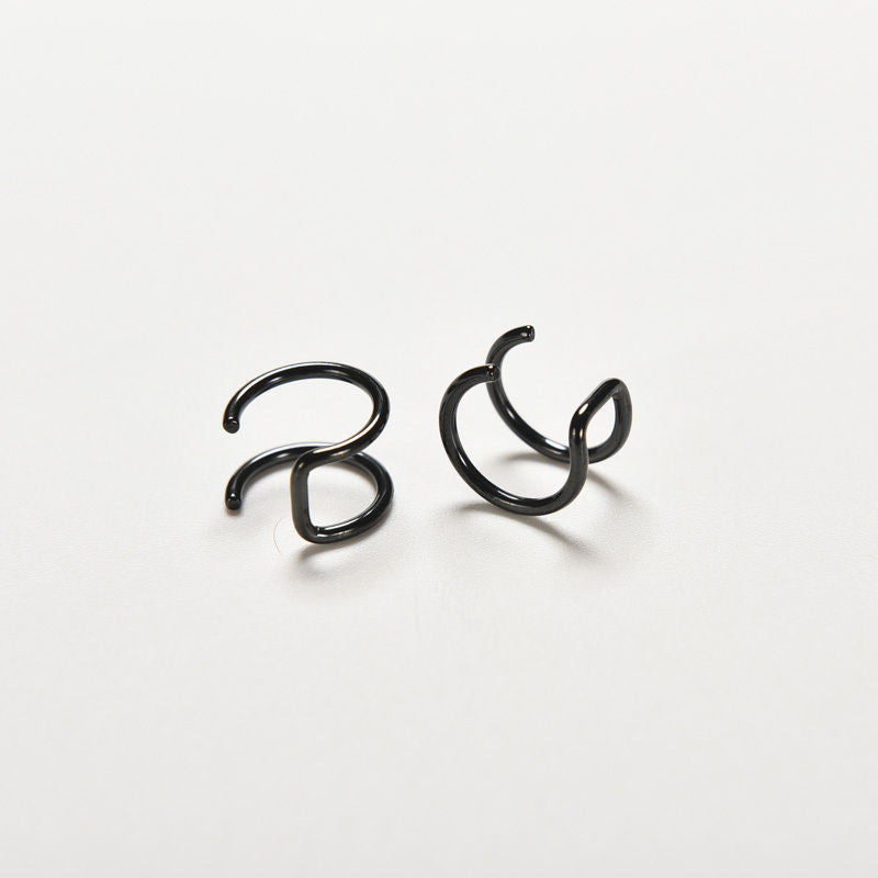 Non-piercing Ear Cuff Eardrop Men Women Ear Clip Cuff Wrap Earrings 4 Colors 2 pc  Clip-on Earrings J4U66