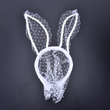 Novelty Mask Bunny Ears Veil Rabbit Ear Headbands Adult Sexy Black Eye Hair Accessories Women Lace Sexy Hair Band Halloween Acc J4U66