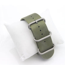 Nylon Watch Band 26mm Luxury Nylon Strap 5 Ring Watch Replacement Band For Garmin Fenix 3 Black/Green Fashion J4U66