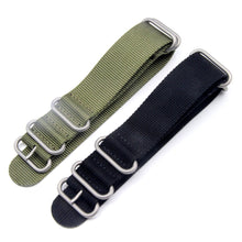 Nylon Watch Band 26mm Luxury Nylon Strap 5 Ring Watch Replacement Band For Garmin Fenix 3 Black/Green Fashion J4U66