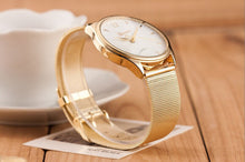 Onfine Gofuly Whale ping Scolour Puscard Fashion Women Classic Gold Quartz Stainless Steel Wrist Watch  J4U66
