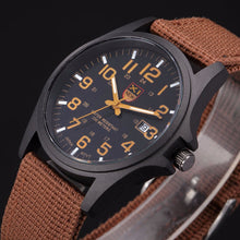 Outdoor Mens Date Stainless Steel Military Sports Analog Quartz Army Wrist Watch J4U66