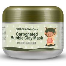 oxygen bubbles carbonate mud face mask deep clean and clear whitening hydrating bioaqua J4U66