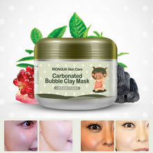 oxygen bubbles carbonate mud face mask deep clean and clear whitening hydrating bioaqua J4U66