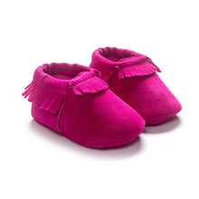 PU Suede Leather Newborn Baby Boy Girl Moccasins Soft Moccs Shoes 13 Colors Bebe Fringe Soft Soled Non-slip Footwear Crib Shoe J4U66
