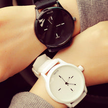 PU leather Brand Watches fashion design unisex Men and Women Quartz Analog Wrist Watch Relojes Relogio Feminino  J4U66