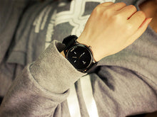 PU leather Brand Watches fashion design unisex Men and Women Quartz Analog Wrist Watch Relojes Relogio Feminino  J4U66