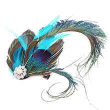 peacock feather rhinestone hairpin hairclips dance party wedding hair band wear J4U66