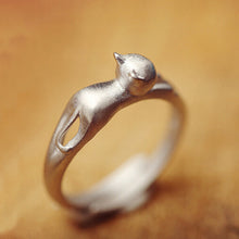 personality stereo animal5 sterling silver ring matting adjustable ring jewelry for women girls bride wedding party J4U66