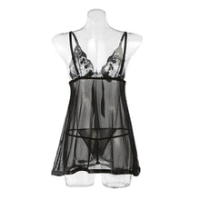 perspective women underwear sexy lingerie embroidery lace sleepwear ladies temptation deep v neck sexy costumes nuisette J4U66