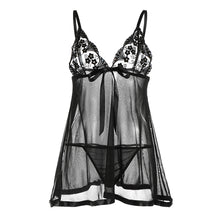 perspective women underwear sexy lingerie embroidery lace sleepwear ladies temptation deep v neck sexy costumes nuisette J4U66