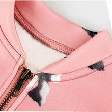 Pink Black Toddler Girl Coats Zipper Tops Toddler Child Baby Warm Sweatshirt Jackets  J4U66
