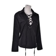 Plus Size 3XL Women Front Cross Deep V Neck Long Sleeve Blouse Sexy Chiffon Shirt Tops J4U66