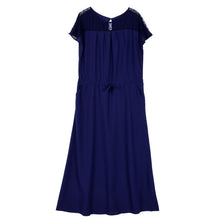 Plus Size Elegant Women Dresses Short Sleeve Evening Party Prom Long Maxi Dress  J4U66