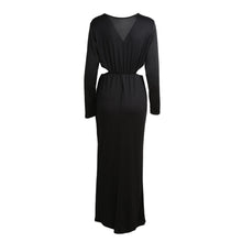 plus size sexy women maxi dress plunge v neck cut out long sleeve bodycon long party dresses vestidoxxxl J4U66