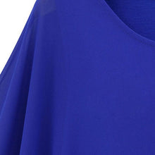 Plus Size Women Chiffon Tops And Blouses Fashion Ruffles Batwing Short Sleeve Shirt Ladies Casual Loose Clothing J4U66