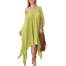 plus size women dress off shoulder asymmetric hem mid calf dress robe sexy long boho party dress vestidos plus size xxxl J4U66